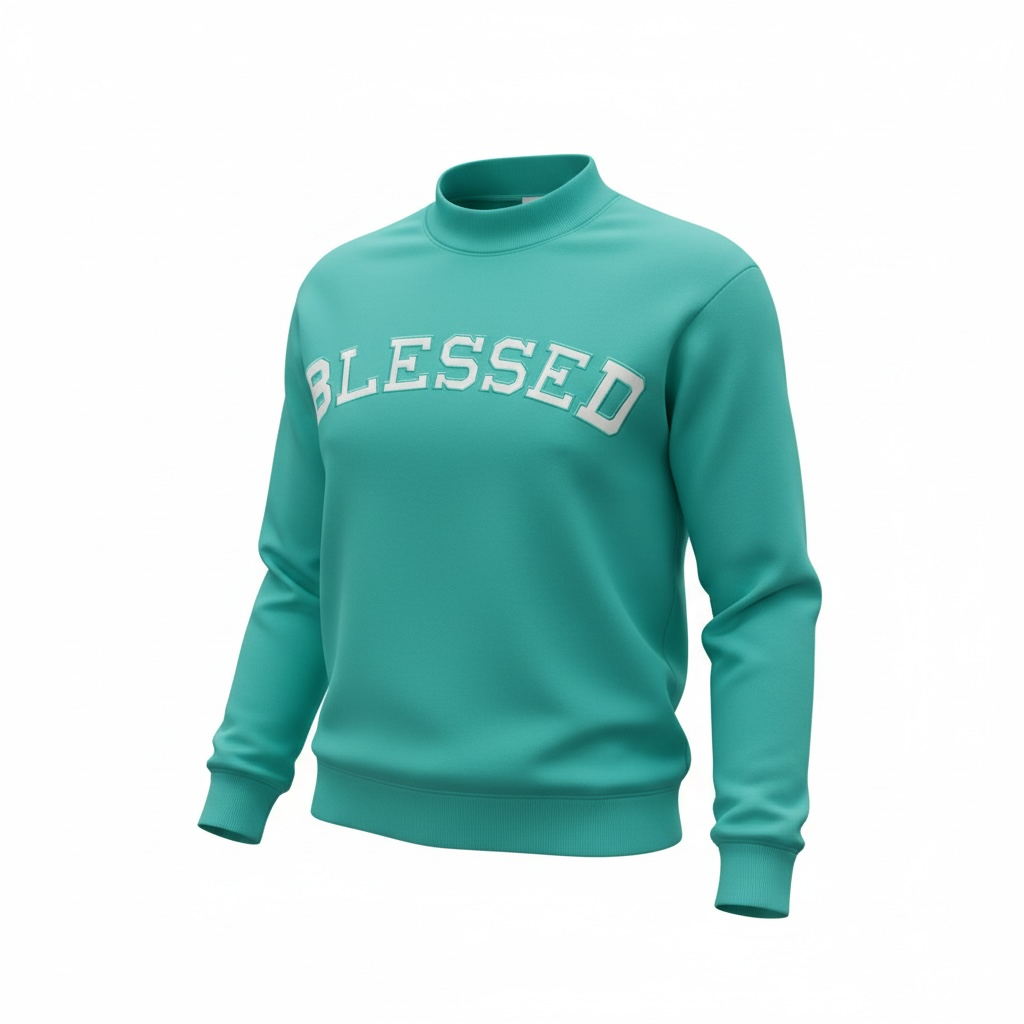 Blessed Seafoam Green Pullover