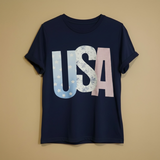 Navy USA T-Shirt