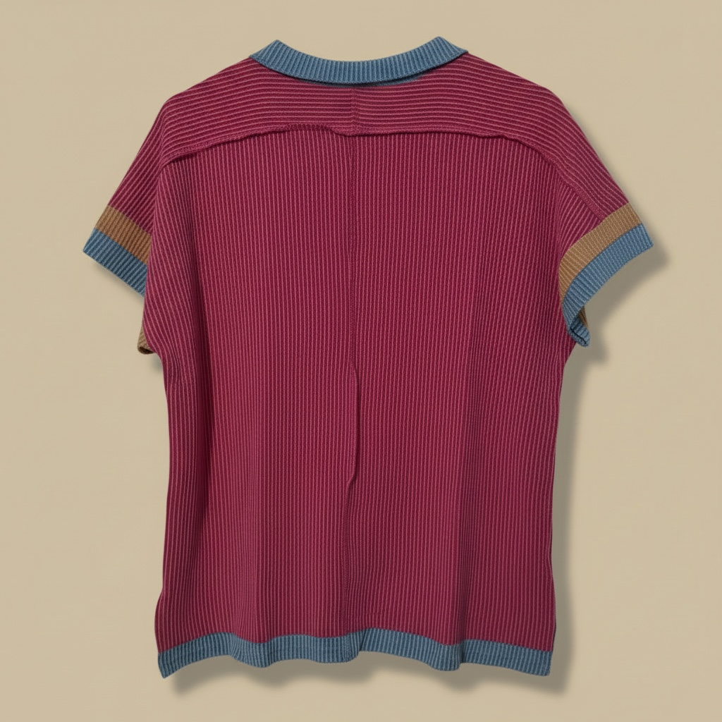 Vibrant Ribbed Knit Top
