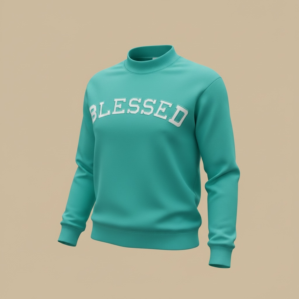 Blessed Seafoam Green Pullover