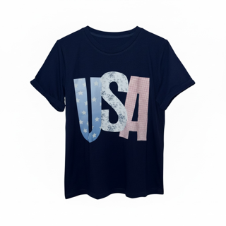 Navy USA T-Shirt